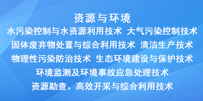 國家重點支持的高新（資源與環境）技術領域有哪些？