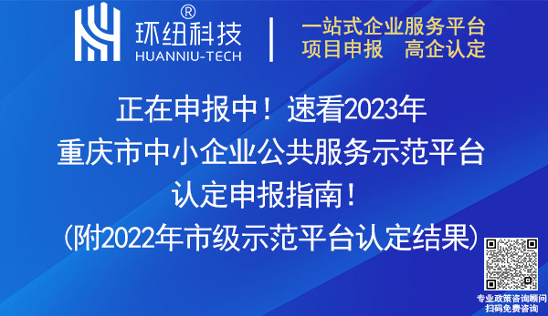 2023重慶市中小企業(yè)公共服務(wù)示范平臺認(rèn)定